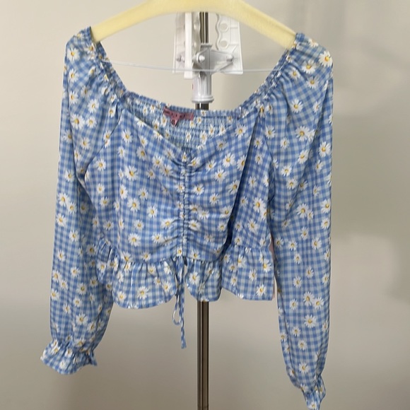 Crafe Fame floral printed peplum top - Picture 6 of 14